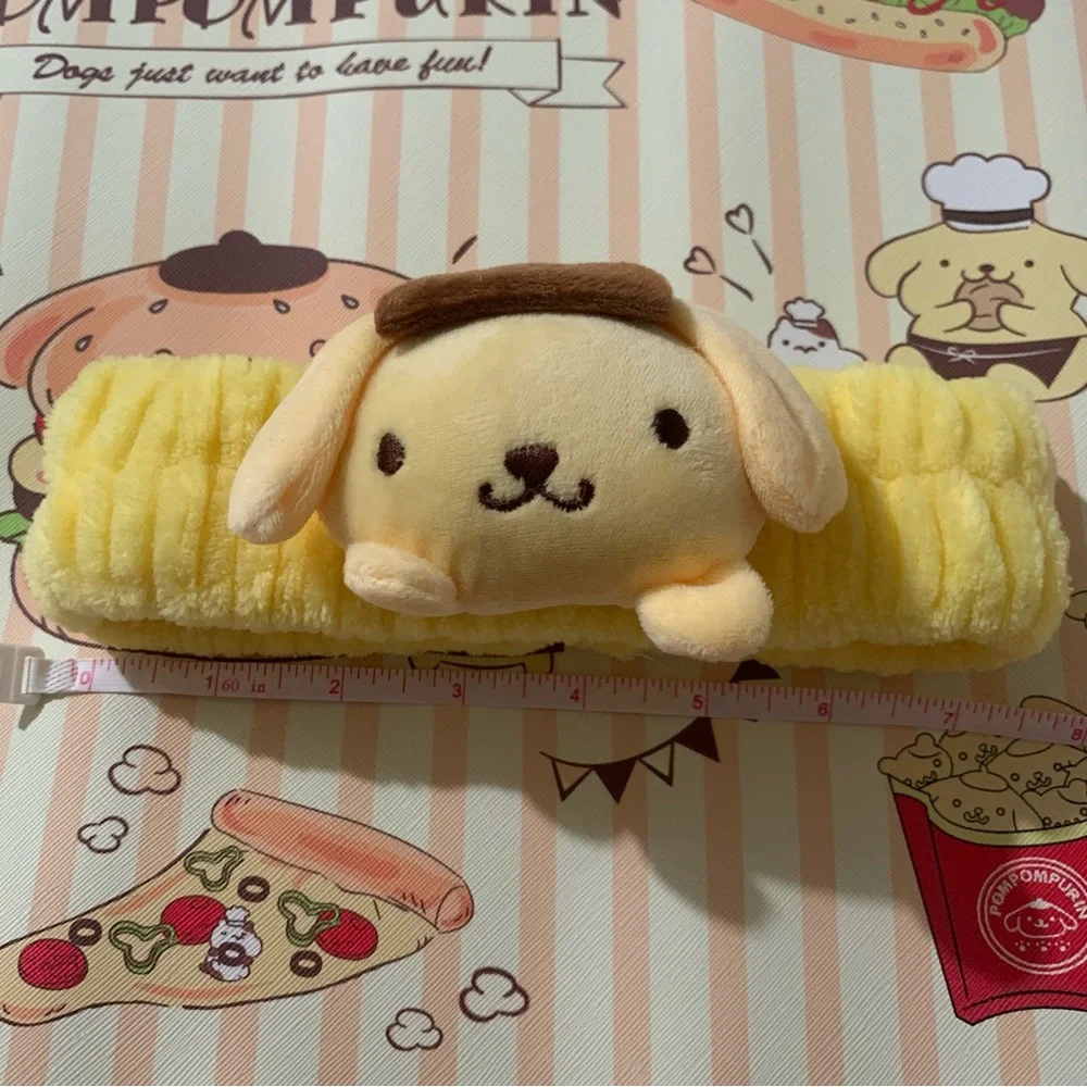 Yellow Pompompurin Soft Stretchy Spa Headband